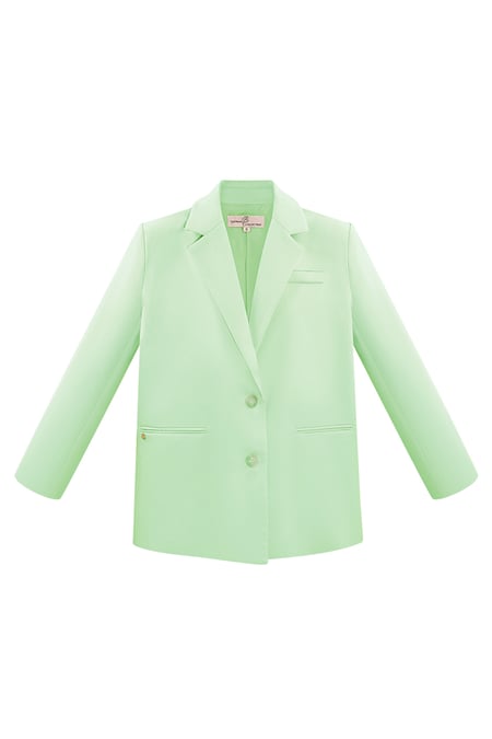 Two-button blazer - green  2