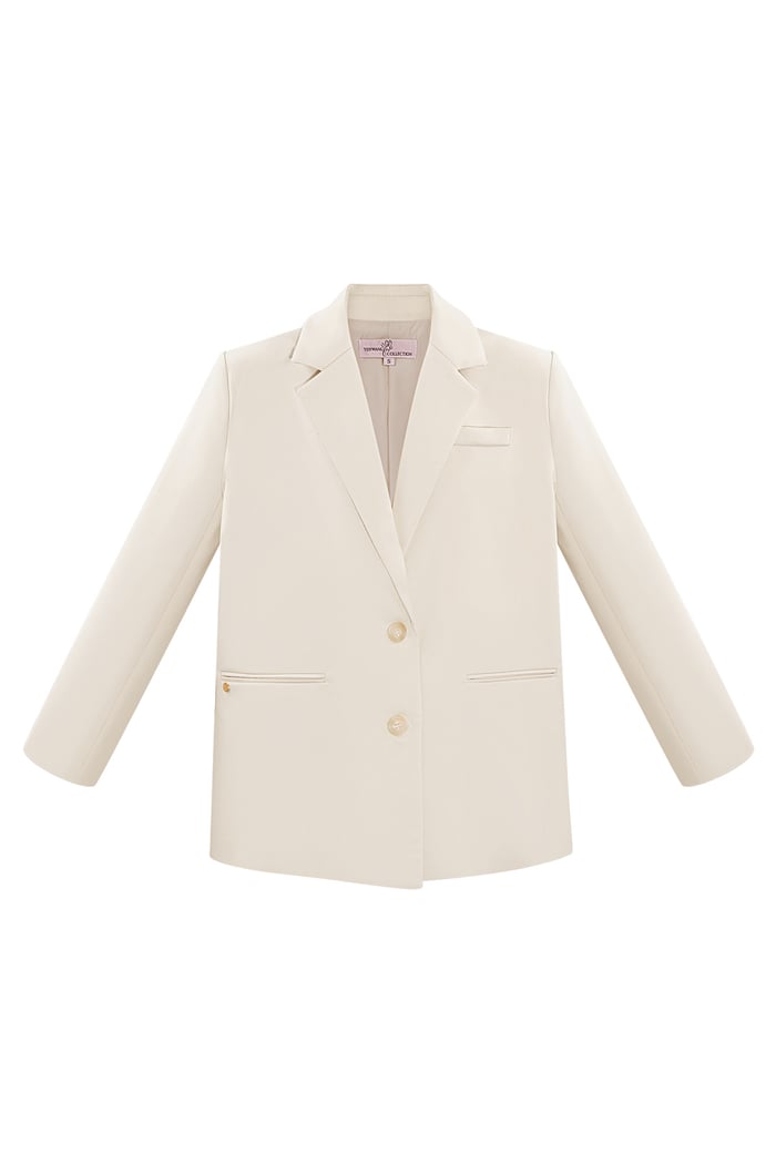 Two-button blazer - beige  