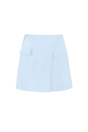 Plain pastel skirt - blue h5 