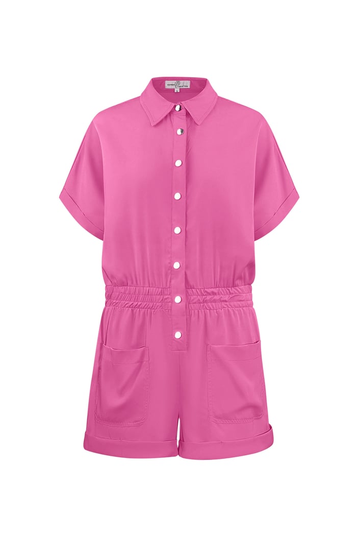 Colorful playsuit - fuchsia 