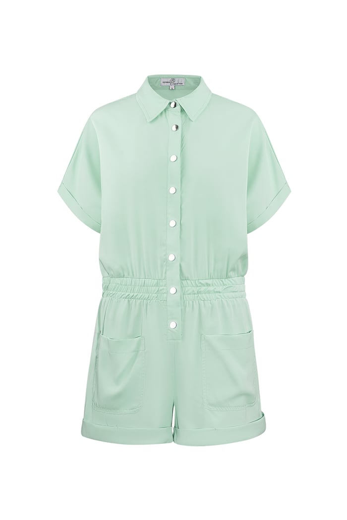 Bunter Playsuit - grün 