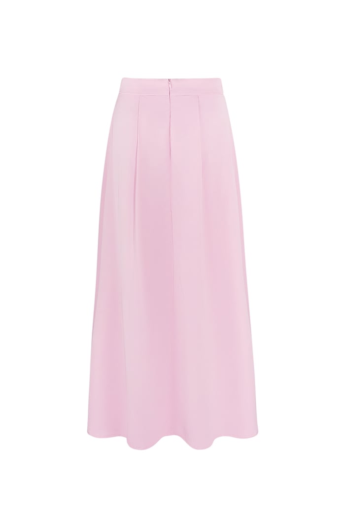 Long satin skirt - pink Picture9