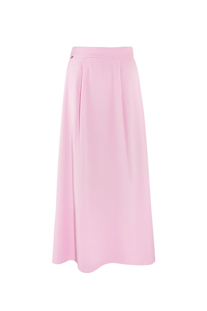 Long satin skirt - pink 