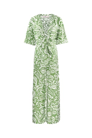 Jumpsuit with print - green h5 