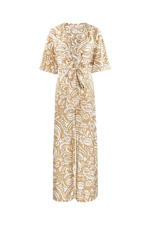 Jumpsuit with print - beige  h5 