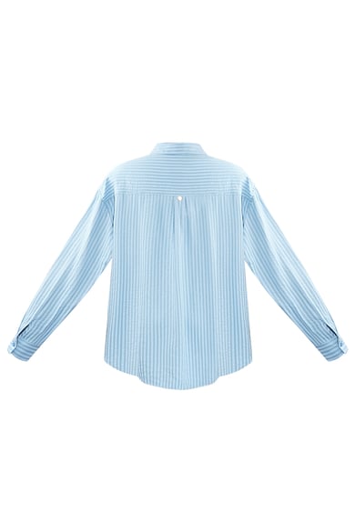 Gestreifte Bluse - blau h5 Bild8