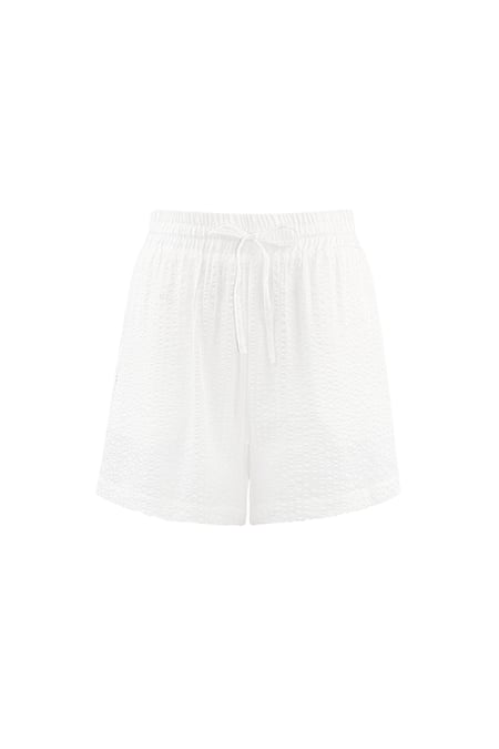 Striped shorts - white 2