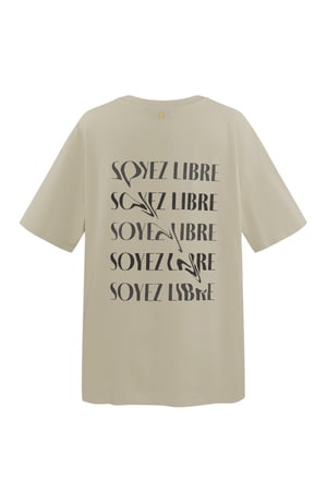 T-shirt soyez libre - beige h5 Picture7