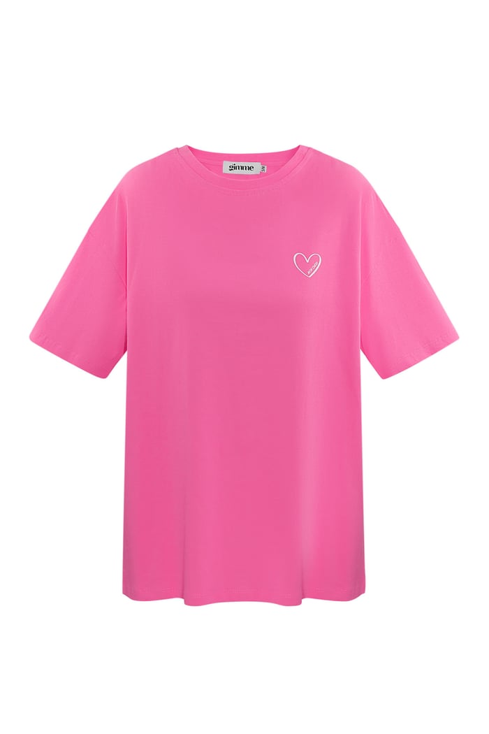 T-shirt mon cheri - fuchsia 