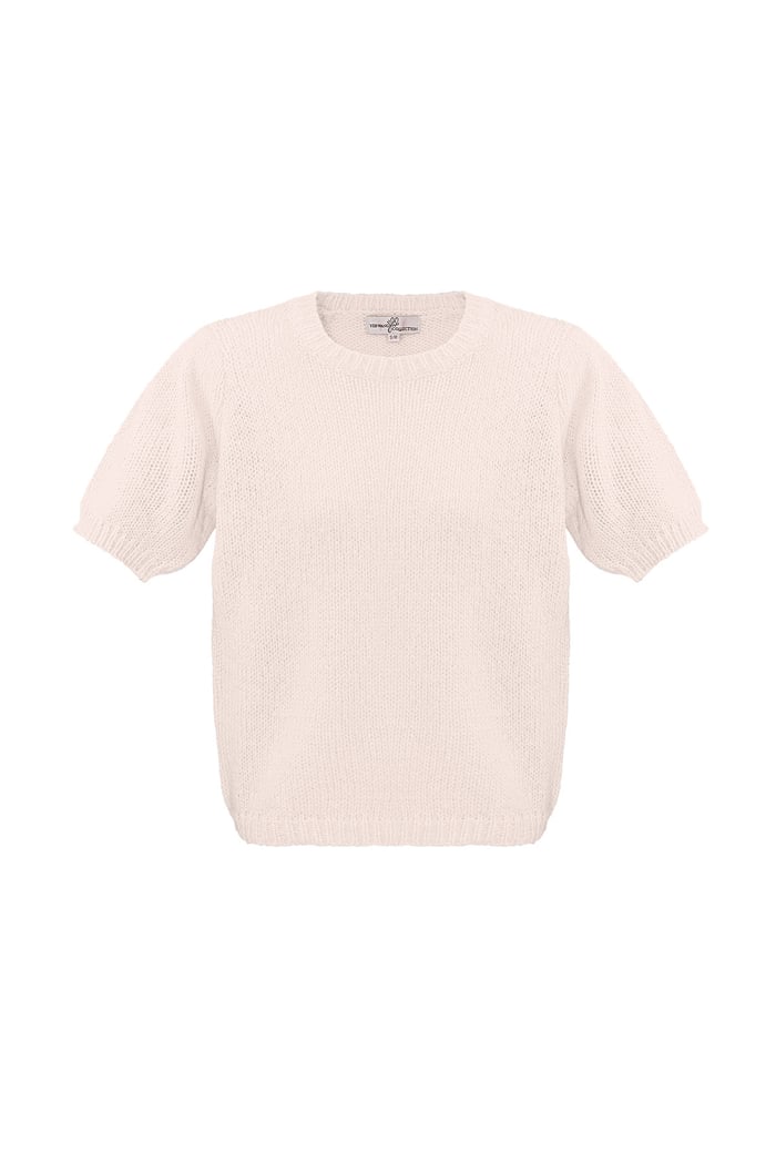 Basic shirt with puffed sleeves - off-white 