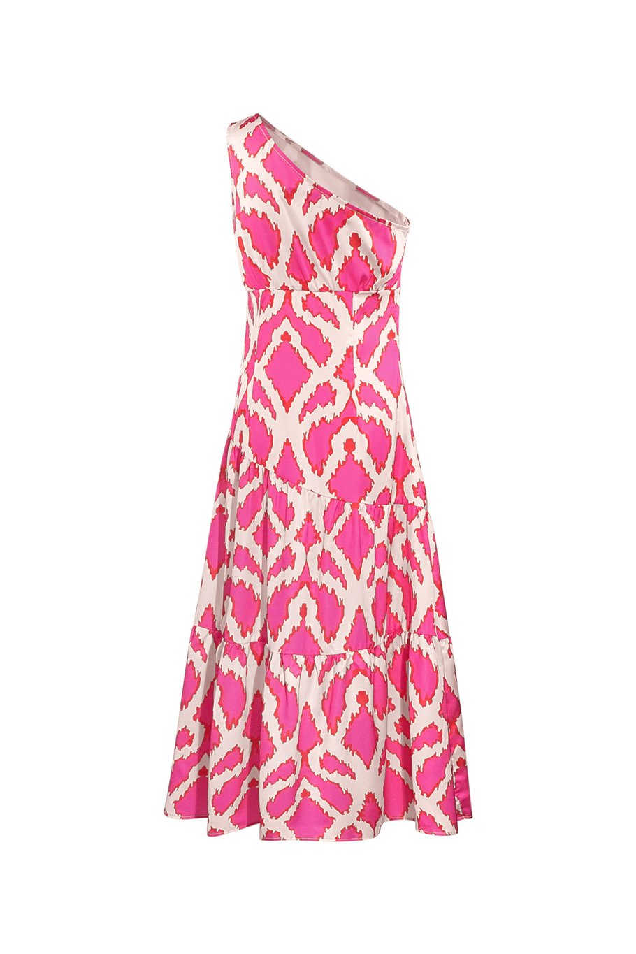 One-shoulder dress tropical bliss - fuchsia h5Picture7