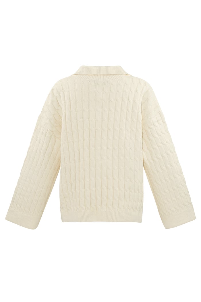 Comfy cable knit sweater - off-white Picture6