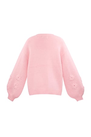 Hübscher Pullover mit Blumenmuster - Rosa h5 Bild8