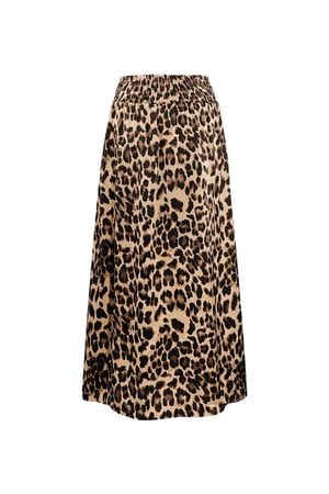 Long leopard print skirt - brown h5 Picture6