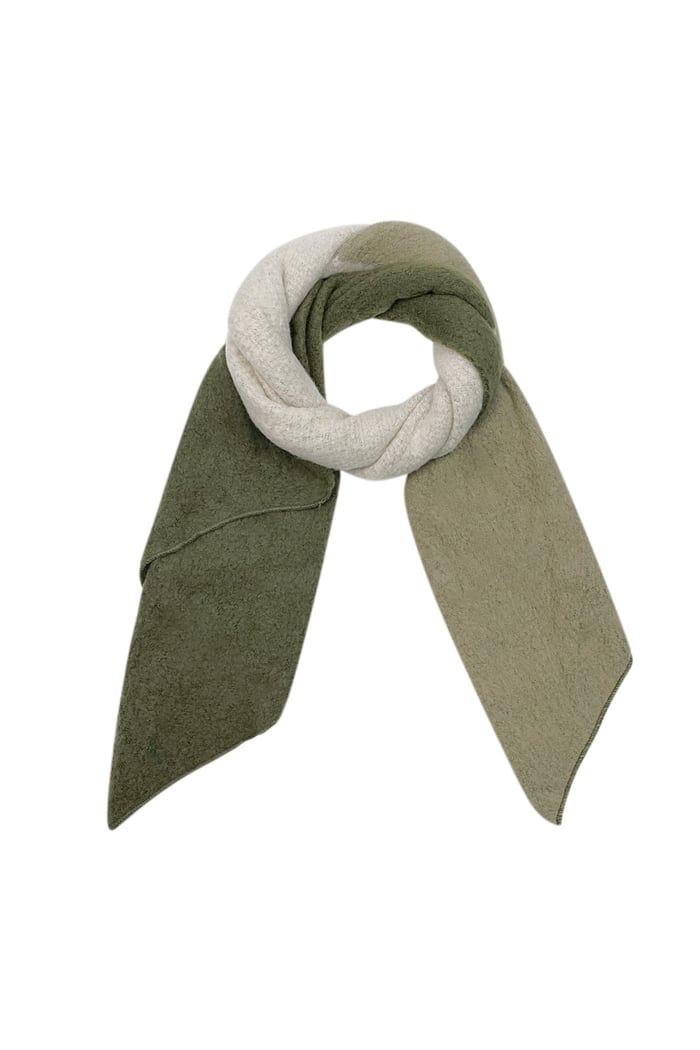 Bright Blend Soft Scarf - Green & Grey 