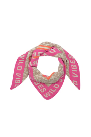 Wild Glow scarf - pink & beige h5 