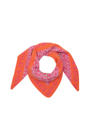 Wild Glow scarf - pink & orange h5 