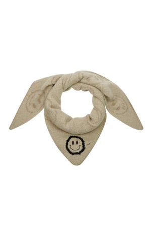 Winterschal Smiley Smoothnes - beige h5 