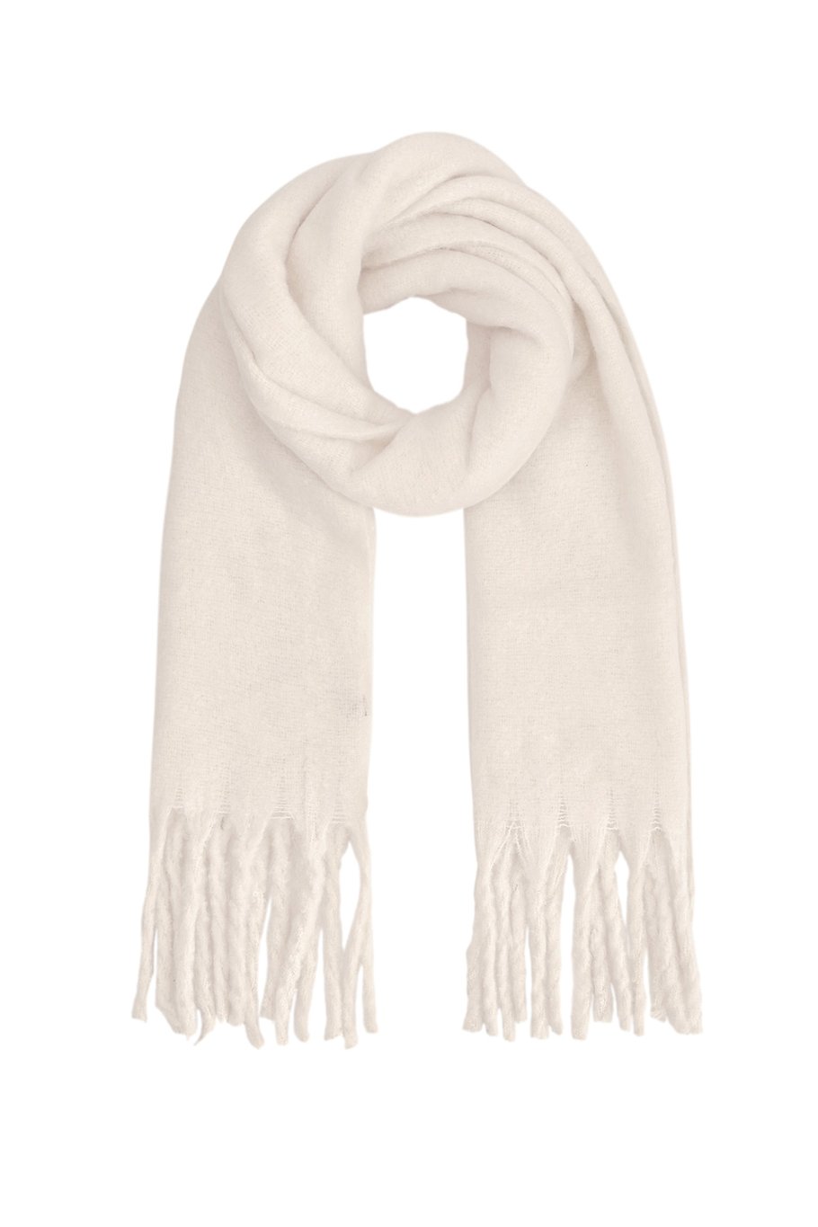 Colorful Winter scarf - light blue