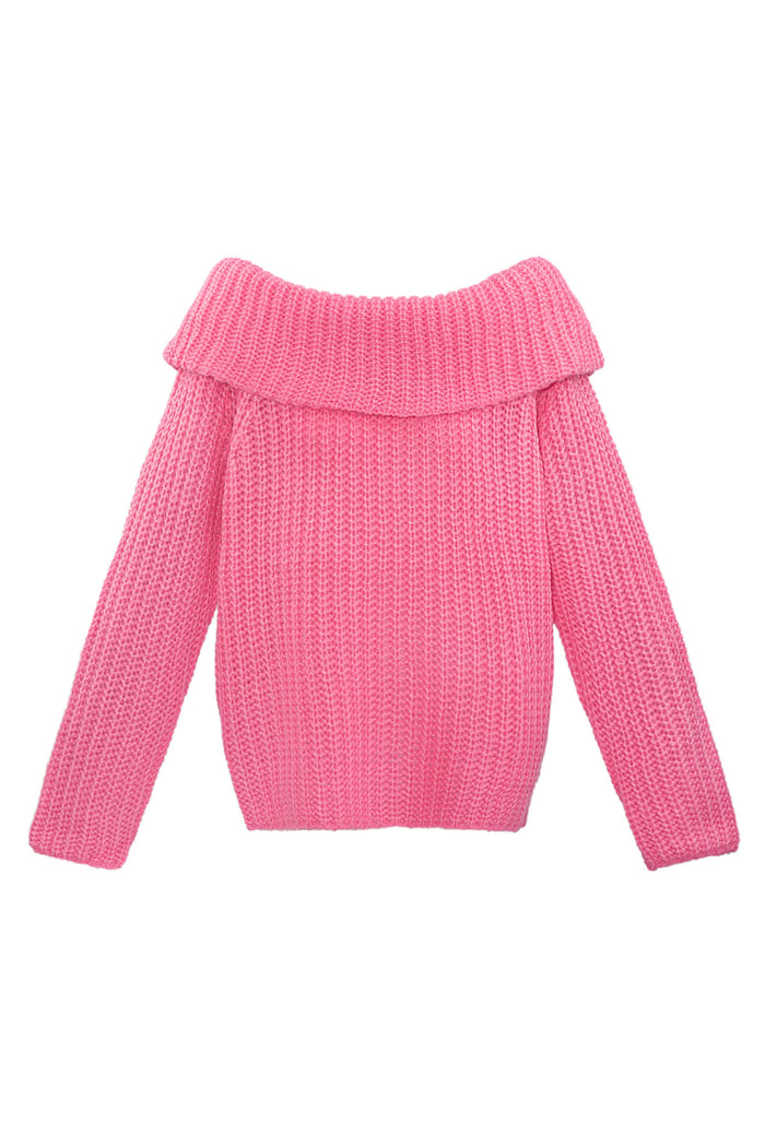 Frosty Morning sweater - fuchsia 