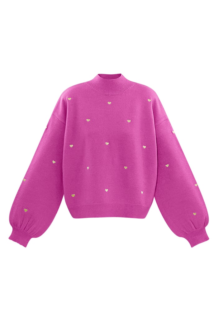 Sweetheart Charm sweater - fuchsia 