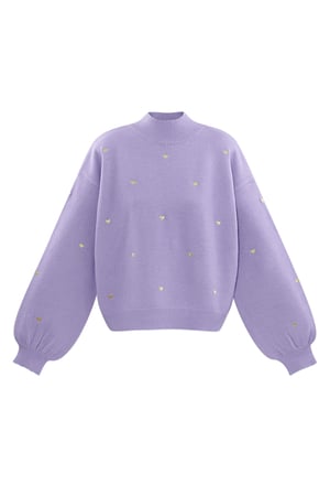 Sweetheart Charm sweater - purple h5 