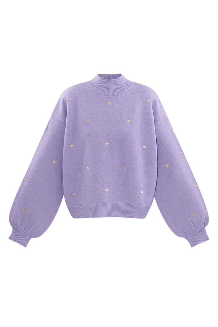 Sweetheart Charm sweater - purple 