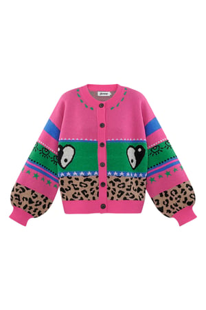 Dreamy Days cardigan - pink green h5 