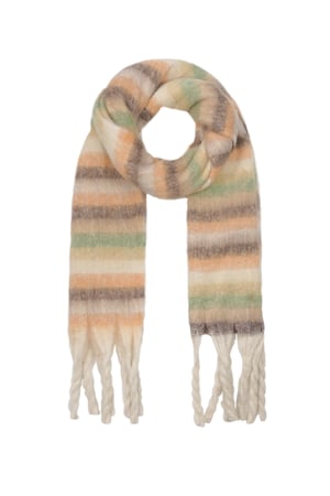 Life in Stripes scarf - beige h5 