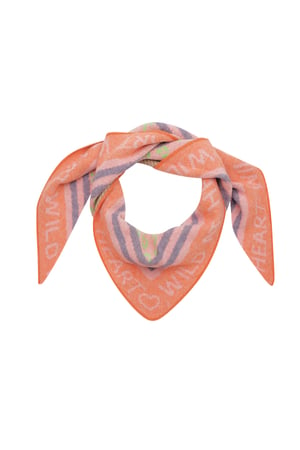 Winter scarf wild heart - multi h5 