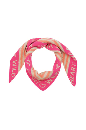 Winterschal Wild Heart - rosa multi h5 