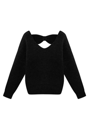 Bowtiful sweater - black h5 