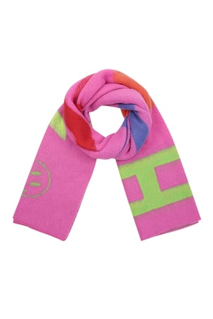 Joyful twist scarf - fuchsia h5 