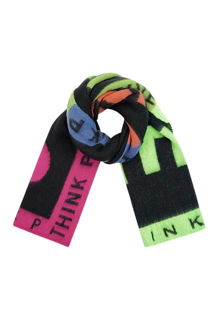 Scarf smile away - black multi 2