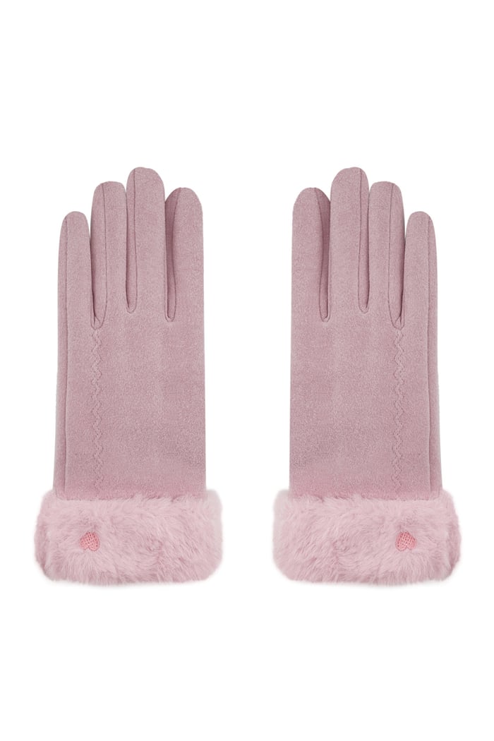 Cozy cloud gloves - pink 