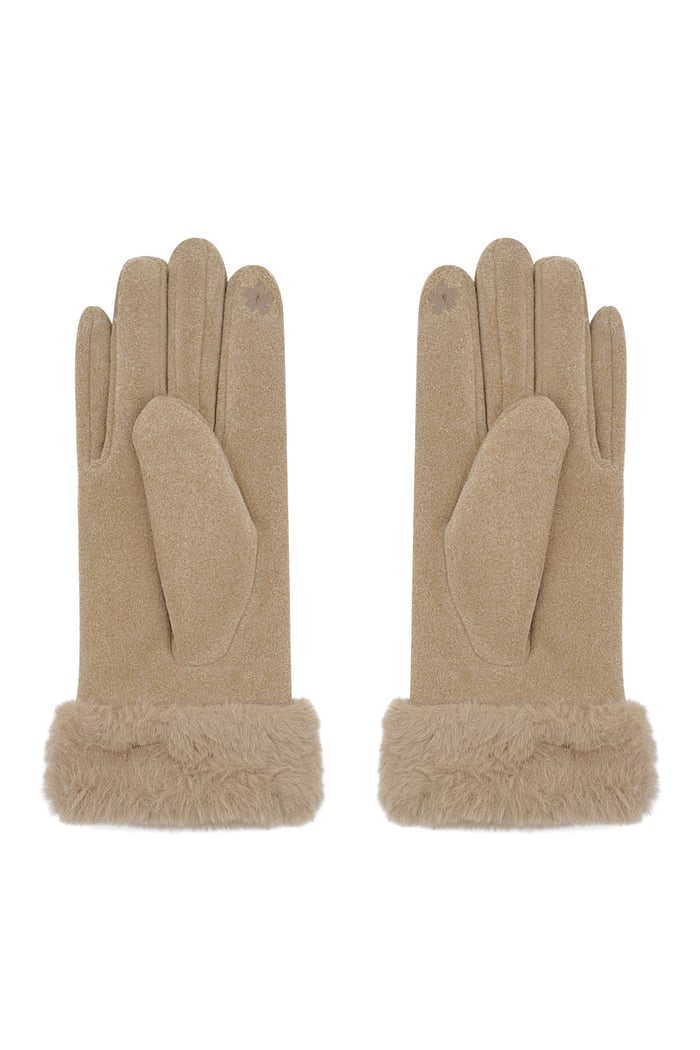 Cozy cloud gloves - beige Picture3