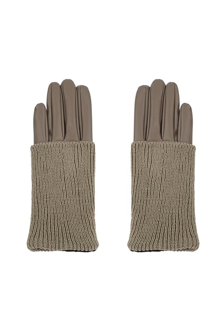 Gants en tricot douillet - marron