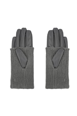 Cozy Knit gloves - grey h5 Picture3