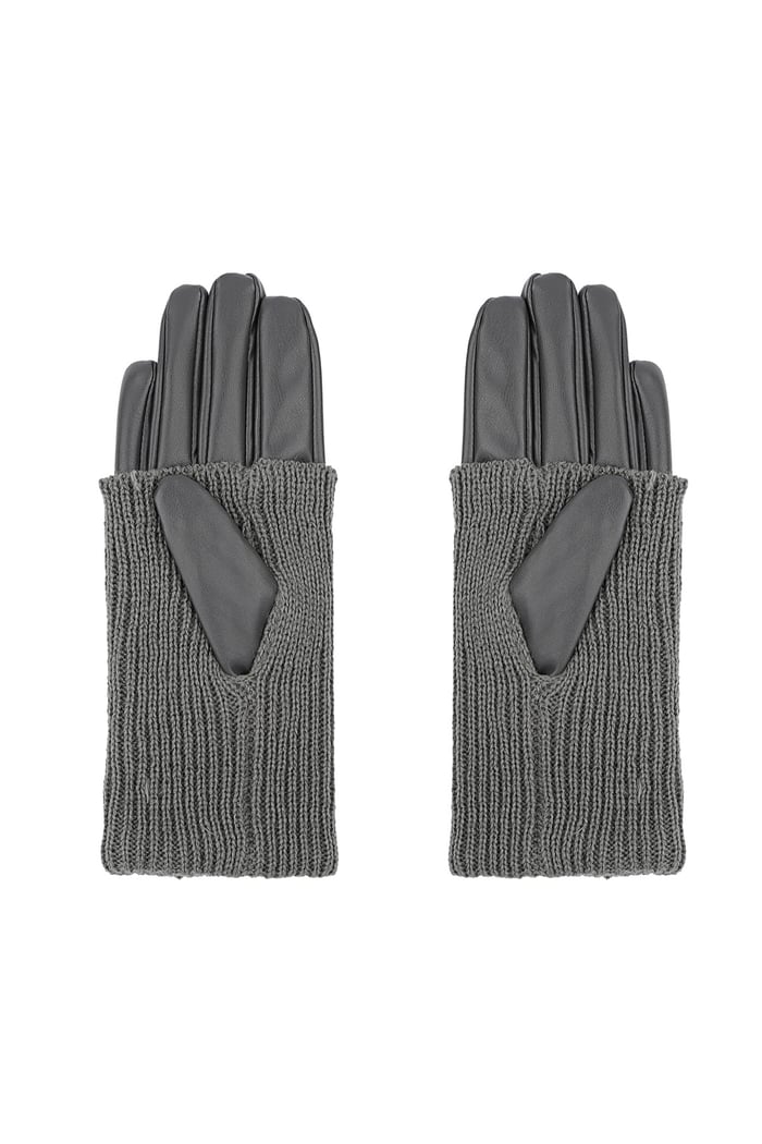 Cozy Knit gloves - grey Picture3