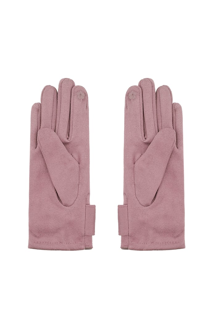 Classic bow gloves - pink Picture3