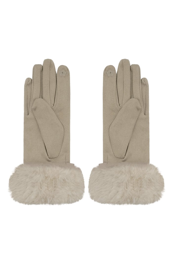 Refined grace gloves - beige Picture3