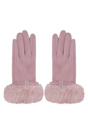 Refined grace gloves - pink h5 