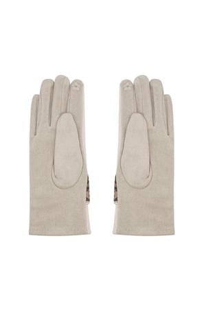 Panther detail gloves - beige h5 Picture3