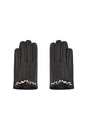 Handschuhe kuscheliger Leopard - dunkelbraun h5 