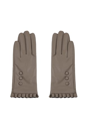 Handschuhe Cozy Day - Kamel h5 