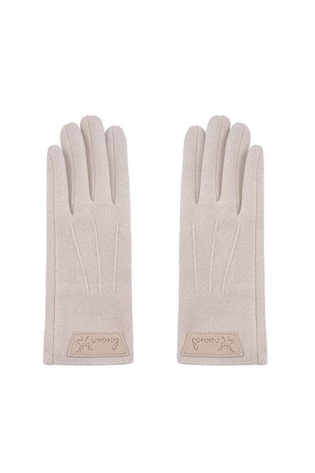 Timeless chic glove - beige