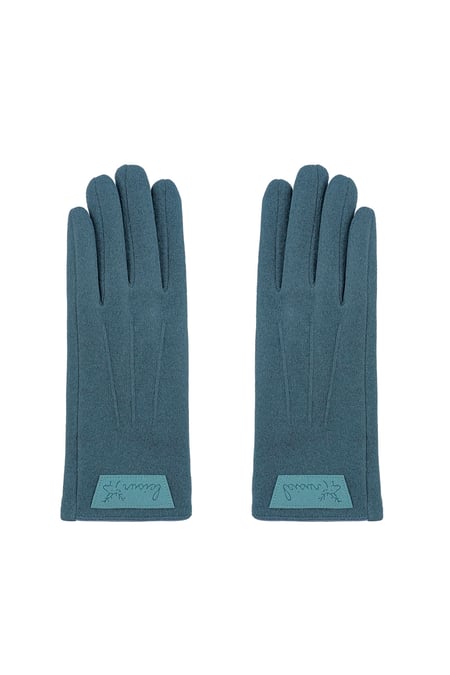 Timeless chic glove - blue