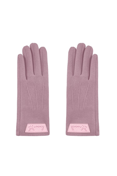 Timeless chic glove - pink