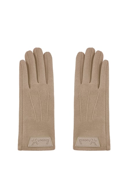 Timeless chic glove - camel