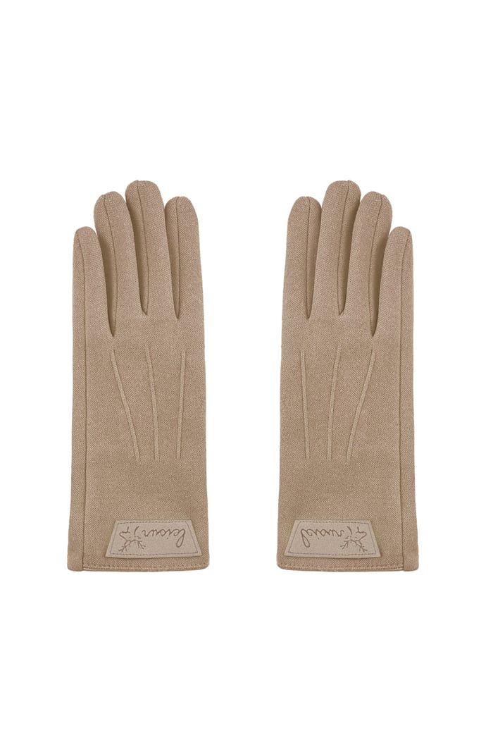 Timeless chic glove - camel 